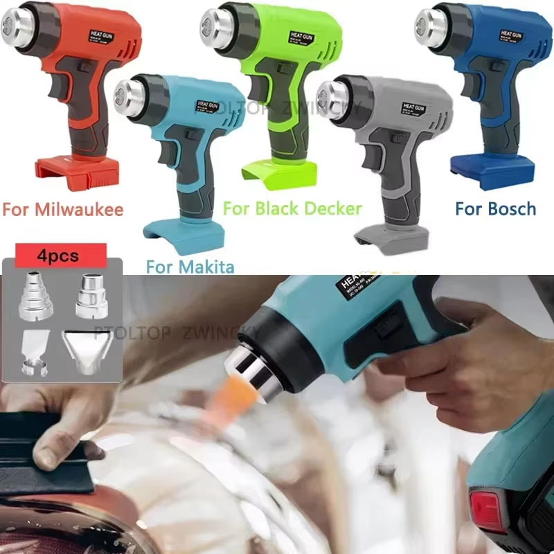 Heat Gun Small - Heißluftpistole Schnellheizende Tragbare Heißluftgebläse mit 4