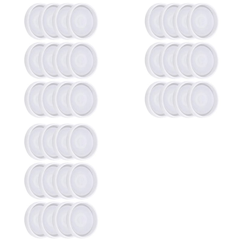 Coaster Mold Round - 75STO-36 Pack DIY Runde Silikon-Untersetzerformen Silikonharzformen