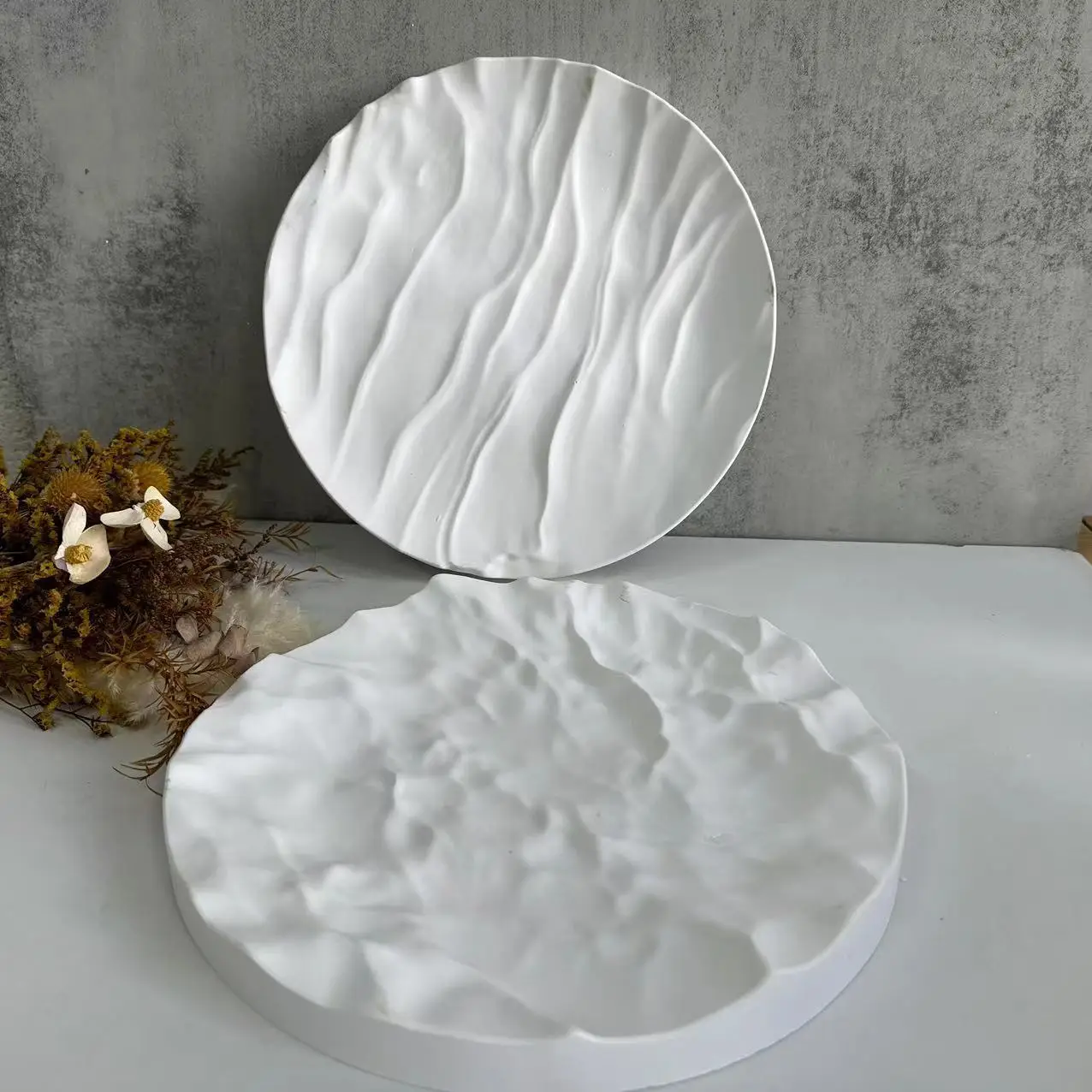 Unregelmäßige Ozean wellen gro – Coaster Mold Round Bewertung und Preis